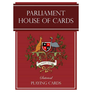 Parliament House of Cards Playing Cards Parliament House of Cards - Senate Edition (Red)