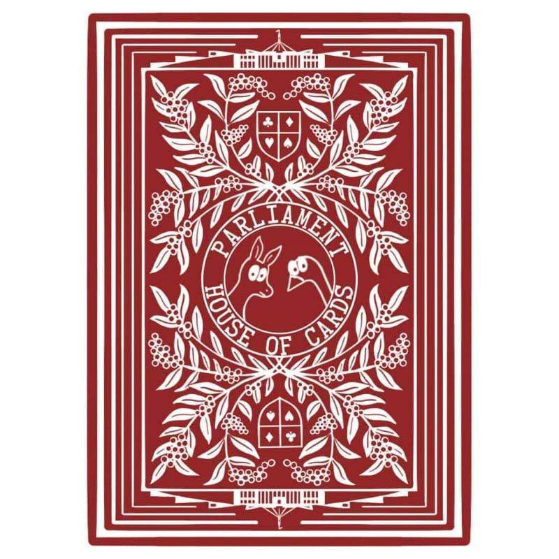 Parliament House of Cards Playing Cards Parliament House of Cards - Senate Edition (Red)