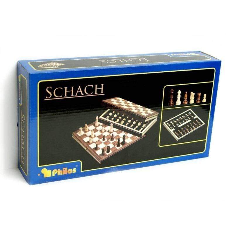 Philos Classic Games Chess Set - Folding Wood (11.5ââ)