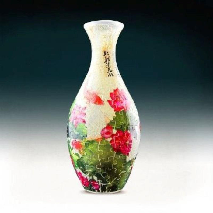 3D Puzzle -  160pc Vase (Carp With Lotus)