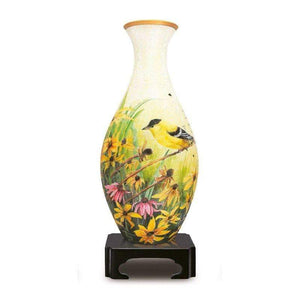 Pintoo Jigsaws 3D Puzzle - 160pc Vase (Goldfinches)