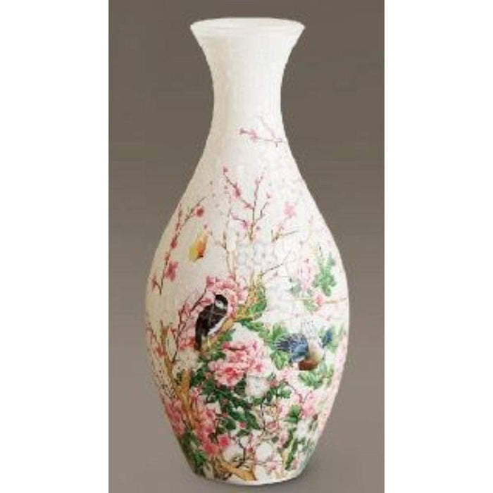 3D Puzzle - 160pc Vase (Translucent Flowers and Birds)