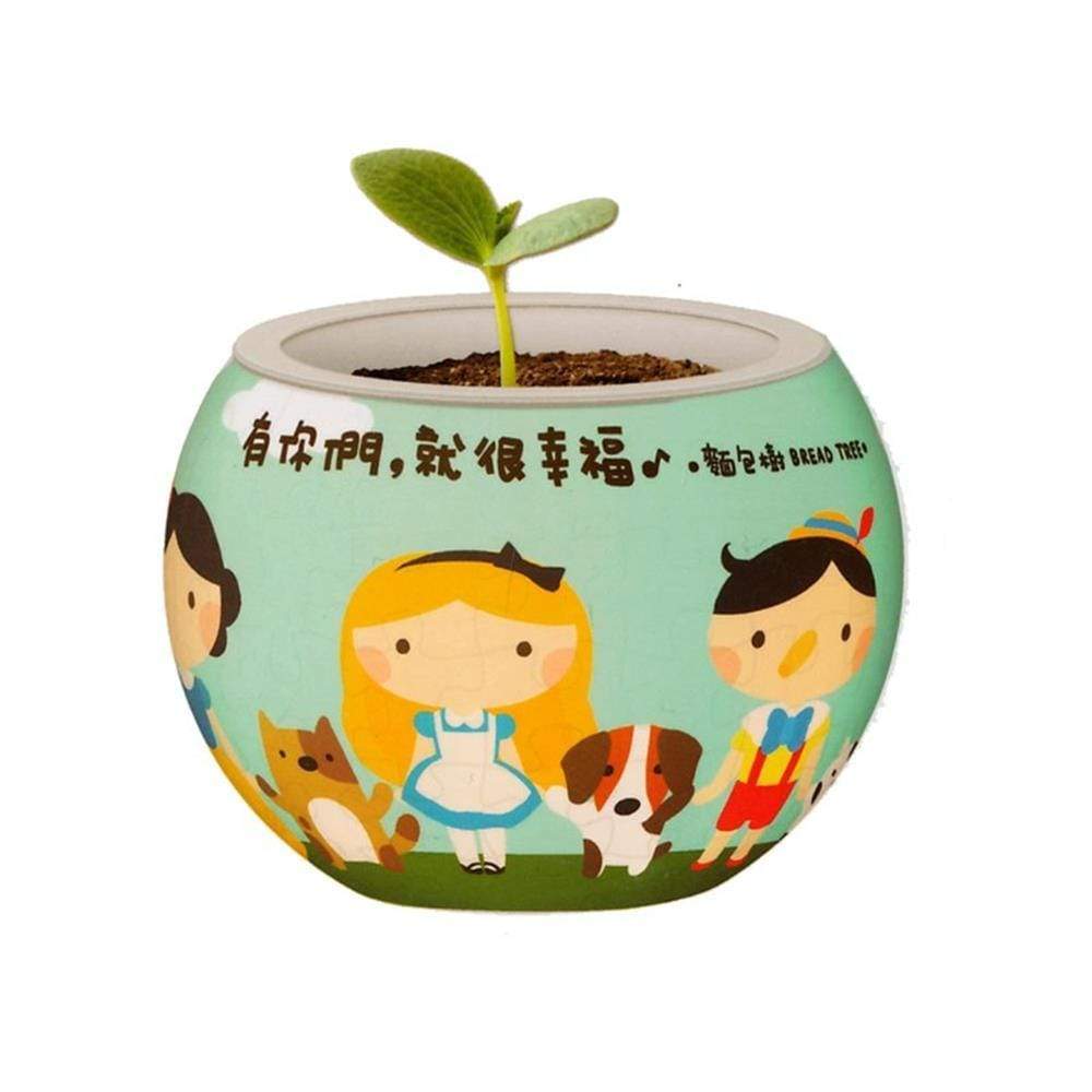 Pintoo Jigsaws 3D Puzzle - 80pc Flowerpot (Happy Friends )
