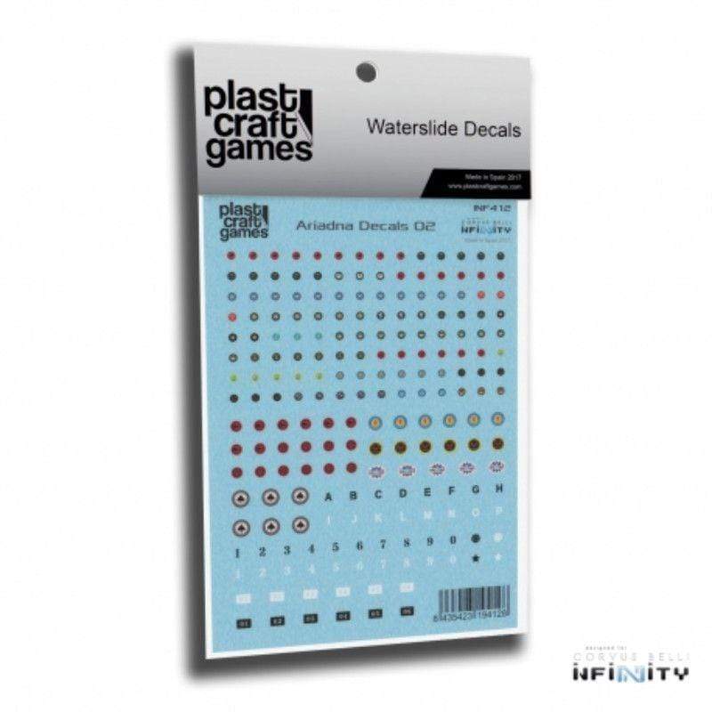 Plast Craft Games Miniatures Infinity - Ariadna - Decals 02