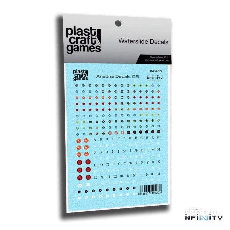 Plast Craft Games Miniatures Infinity - Ariadna - Decals 03