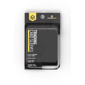 PowerWave Trading Card Games Card Protector Sleeves - Powerwave – Matte Black (100)