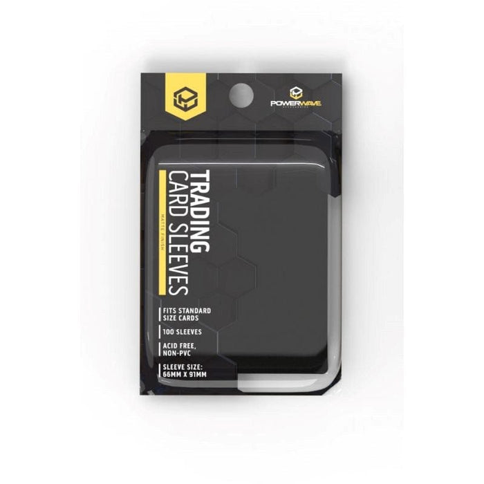 Card Protector Sleeves - Powerwave - Matte Black (100)