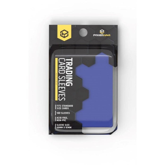 Card Protector Sleeves - Powerwave - Matte Blue (100)