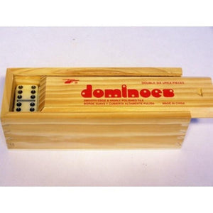 Puzzles and Games Specialists Classic Games Dominoes - Double Six in Wooden Box