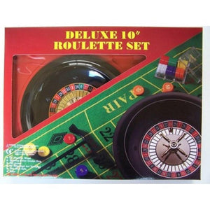 Puzzles and Games Specialists Classic Games Roulette with Mat Chips & Rake - 10” (25cm)