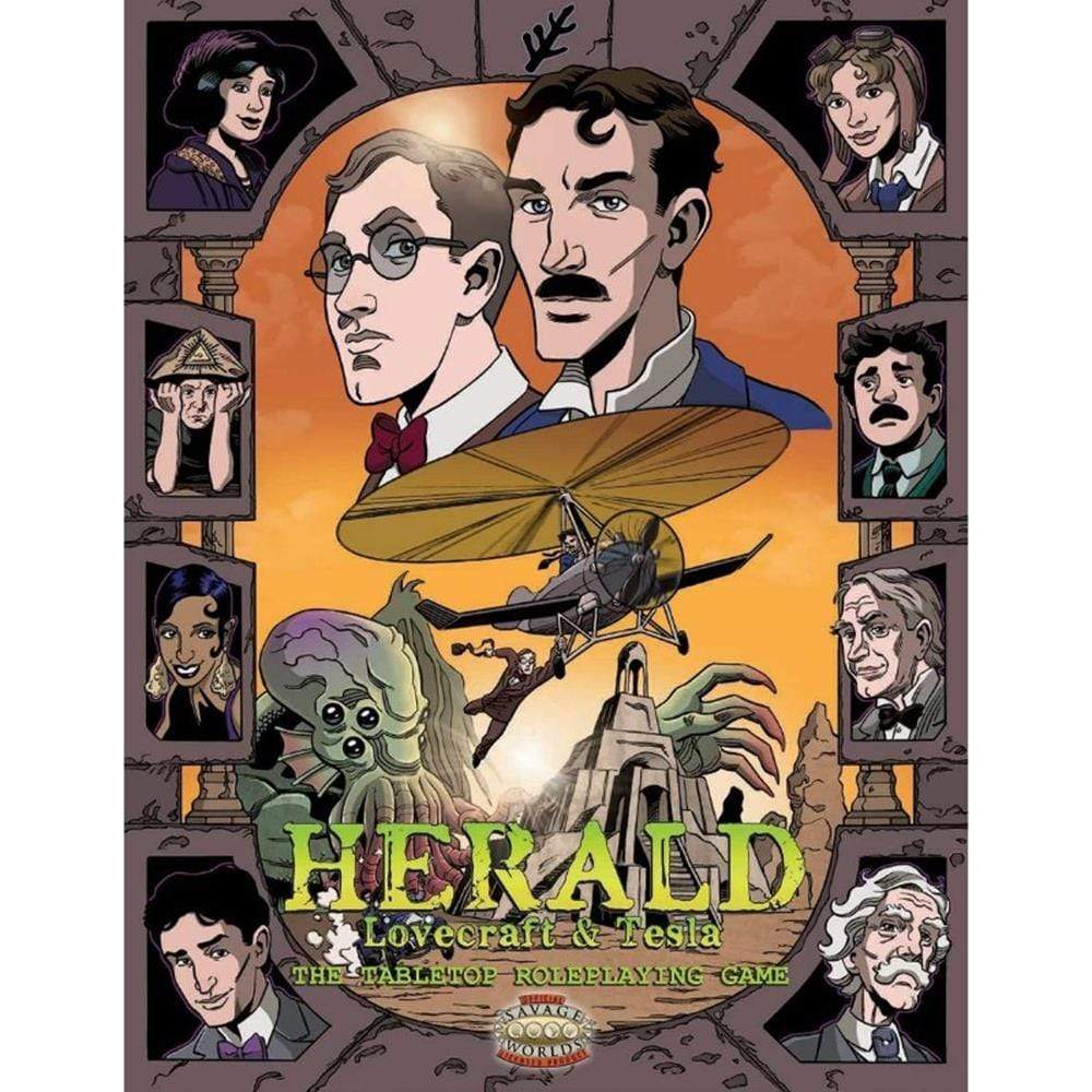 Ravendesk Games Roleplaying Games Savage Worlds RPG - Herald - Lovecraft & Tesla - The Tabletop Roleplaying Game