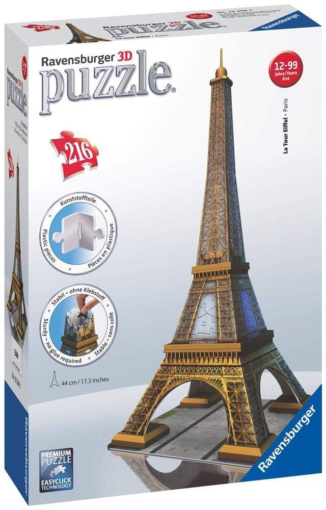 Ravensburger Jigsaws 3D Puzzle - La Tour Eiffel (216pc) Ravensburger