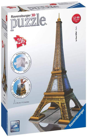 Ravensburger Jigsaws 3D Puzzle - La Tour Eiffel (216pc) Ravensburger