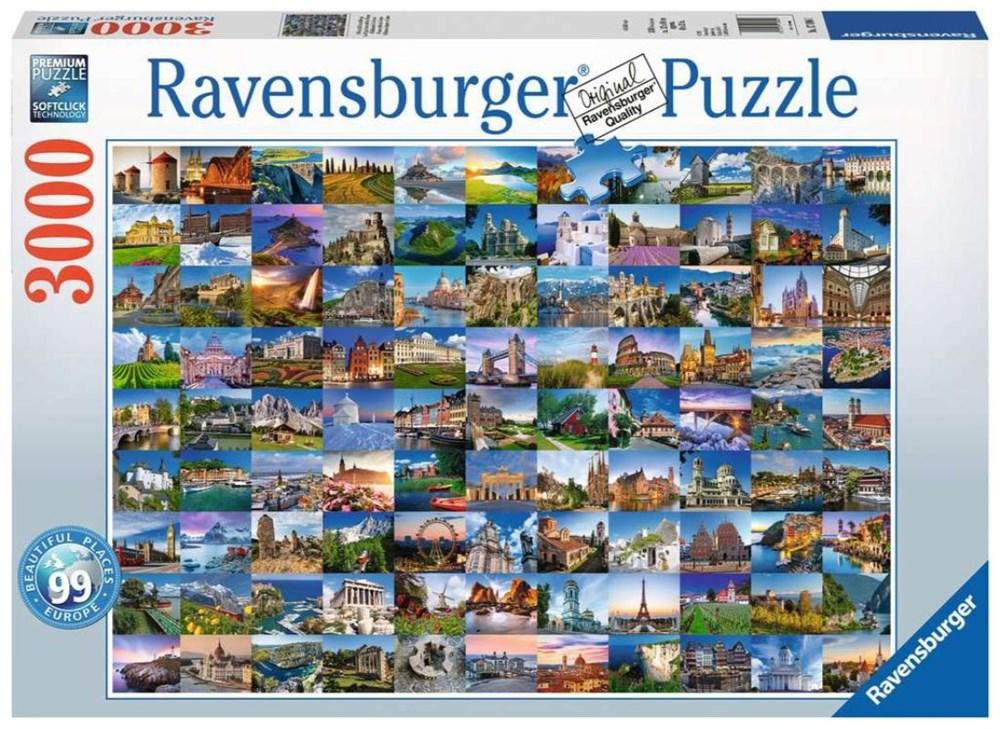 Ravensburger Jigsaws 99 Beautiful Places of Europe (3000pc) Ravensburger