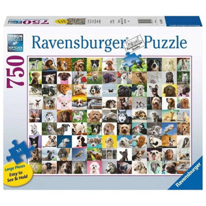 Ravensburger Jigsaws 99 Lovable Dogs (750pc Large Format) Ravensburger