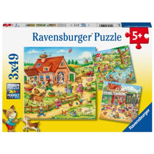 Ravensburger Jigsaws Animal Vacation (3x49pc) Ravensburger