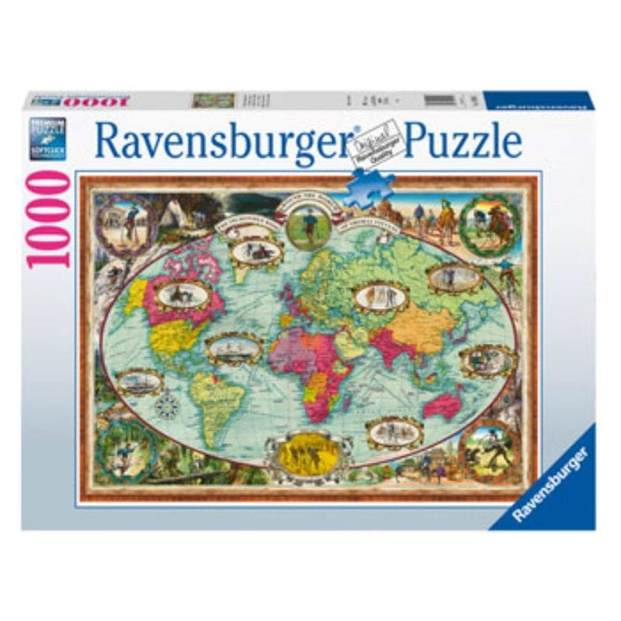 Around the World by Bike Puzzle (1000pc) Ravensburger