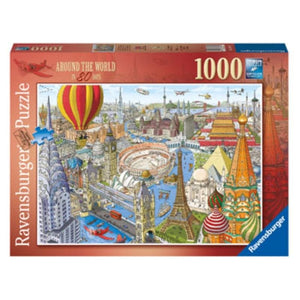 Ravensburger Jigsaws Around the World in 80 Days (1000pc) Ravensburger