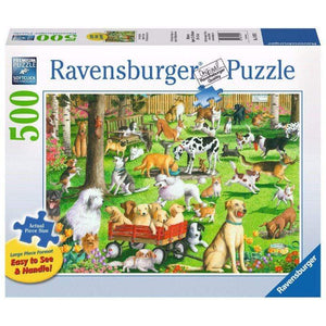 Ravensburger Jigsaws At the Dog Park (500pc Large Format) Ravensburger