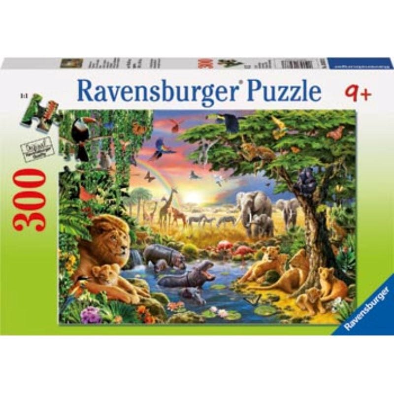Ravensburger Jigsaws At the Watering Hole Puzzle (300pc) Ravensburger