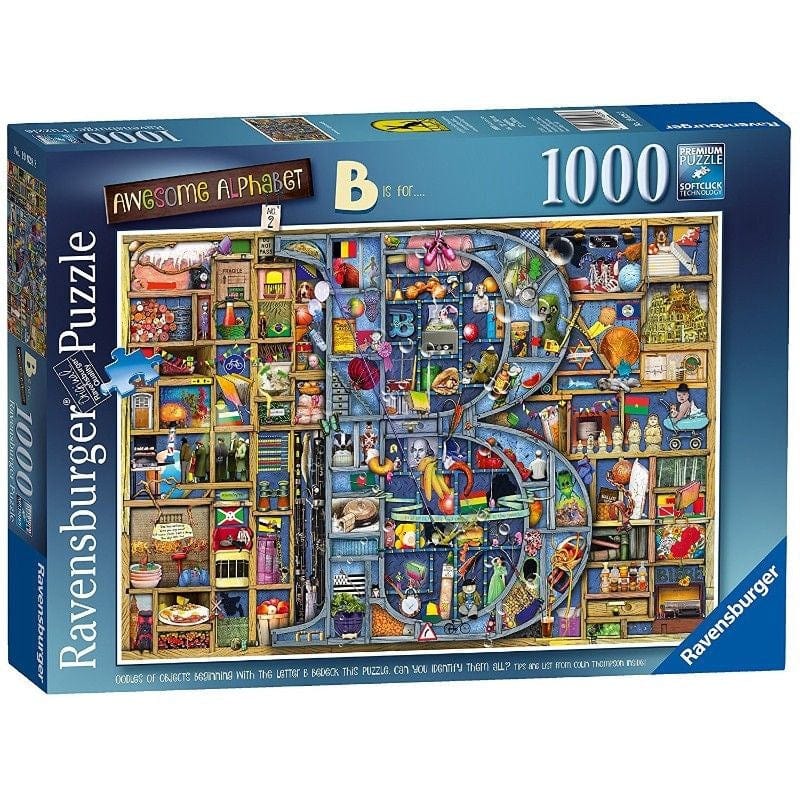 Ravensburger Jigsaws Awesome Alphabet B (1000pc) Ravensburger