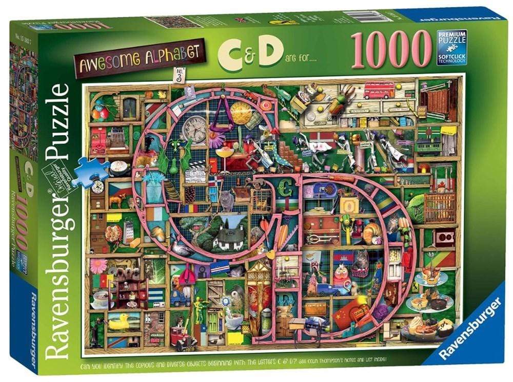 Ravensburger Jigsaws Awesome Alphabet C&D (1000pc) Ravensburger