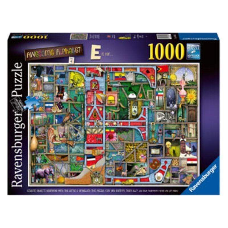 Ravensburger Jigsaws Awesome Alphabet E (1000pc) Ravensburger
