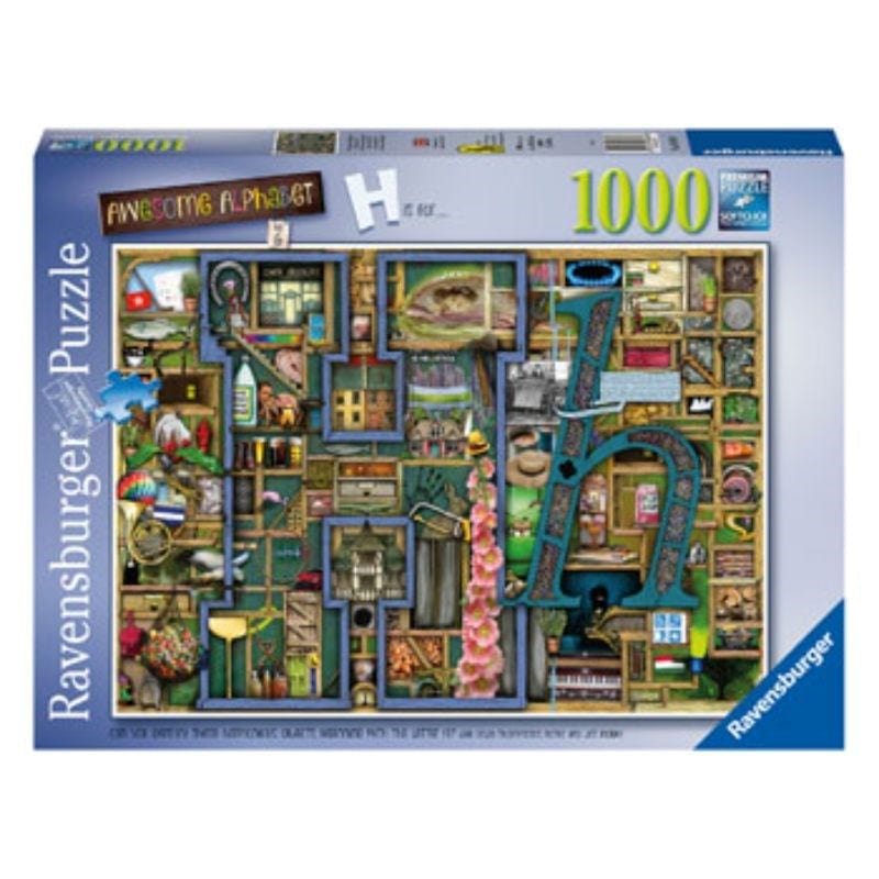 Ravensburger Jigsaws Awesome Alphabet H (1000pc) Ravensburger