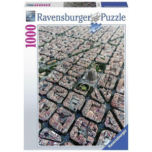 Ravensburger Jigsaws Barcelona von Oben  (1000pc) Ravensburger