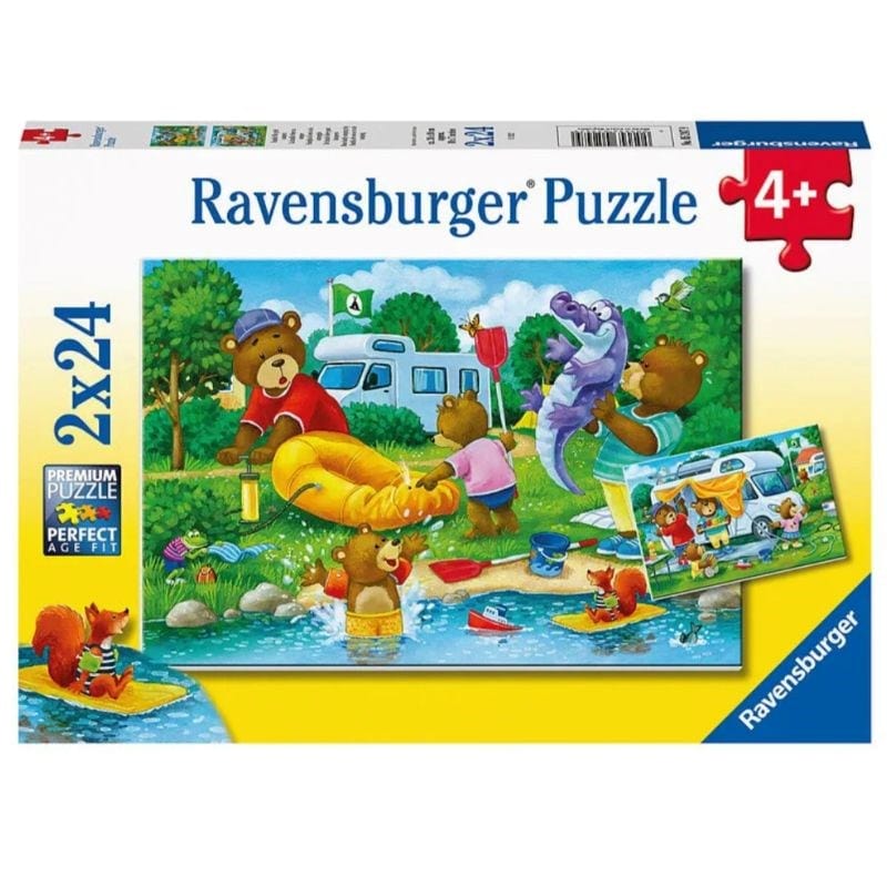 Ravensburger Jigsaws Bear Family Camping Trip (2x24pc) Ravensburger