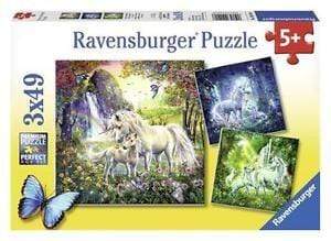 Ravensburger Jigsaws Beautiful Unicorns (3x49pc) Ravensburger