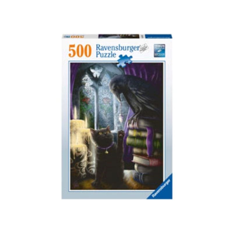 Ravensburger Jigsaws Black Cat And Raven (500pc) Ravensburger