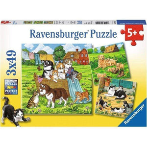 Ravensburger Jigsaws Cats And Dogs (3x49pc) Ravensburger