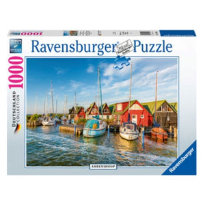 Ravensburger Jigsaws Colourful Harbourside, Germany (1000pc) Ravensburger