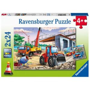 Ravensburger Jigsaws Construction & Cars Puzzle (2x24pc) Ravensburger