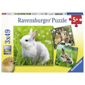 Ravensburger Jigsaws Cute Bunnies (3x49pc) Ravensburger