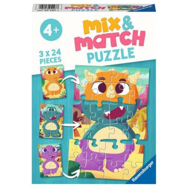 Ravensburger Jigsaws Cute Dinos Puzzle (3x24pc) Ravensburger