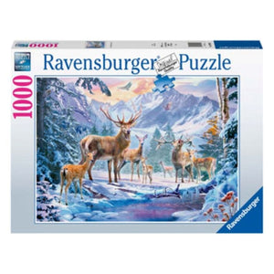 Ravensburger Jigsaws Deer And Stags In Winter (1000pc) Ravensburger