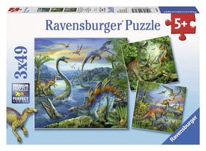 Ravensburger Jigsaws Dinosaur Fascination (3x49pc) Ravensburger