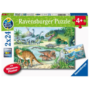 Ravensburger Jigsaws Dinosaurs of Land and Sea (2x24pc) Ravensburger