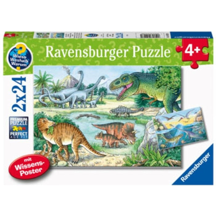 Dinosaurs of Land and Sea (2x24pc) Ravensburger