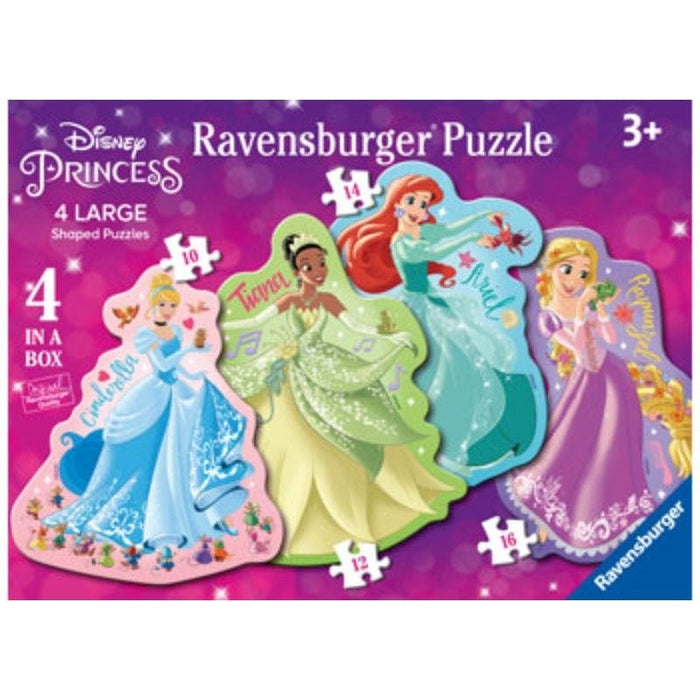 Disney Princess Shaped Puzzles - 4 in a Box - Ravensburger