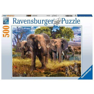 Ravensburger Jigsaws Elephant Family (500pc) Ravensburger
