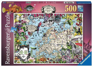 Ravensburger Jigsaws European Map Quirky Circus (500pc) Ravensburger