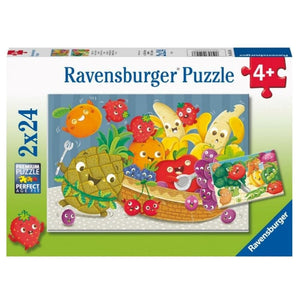 Ravensburger Jigsaws Fruit & Veggie Fun Puzzle (2x24pc) Ravensburger
