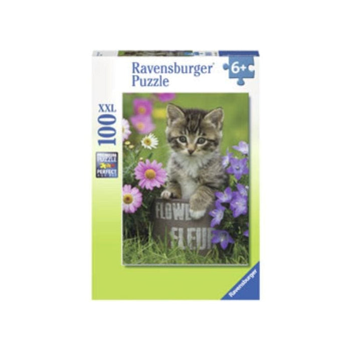 Kitten among the Flowers Puzzle (100pc) Ravensburger