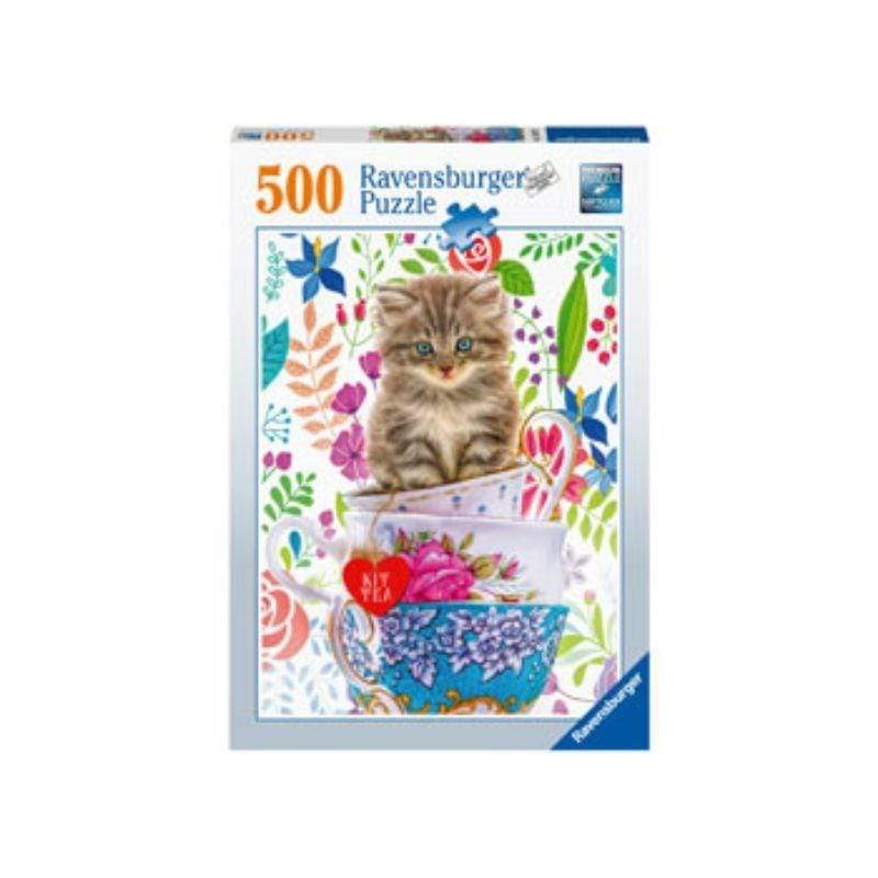 Ravensburger Jigsaws Kitten in a Cup (500pc) Ravensburger