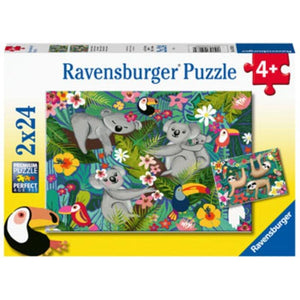 Ravensburger Jigsaws Koalas and Sloths Puzzle (2x24pc) Ravensburger