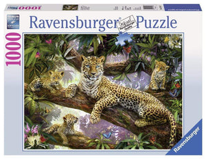 Ravensburger Jigsaws Leopard Family (1000pc) Ravensburger