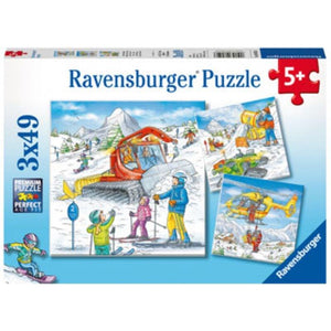 Ravensburger Jigsaws Let's Go Skiing! (3x49pc) Ravensburger